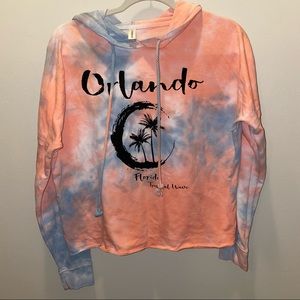 Blue & pink Orlando Florida hoodie